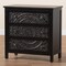 Baxton Studio Yelena Classic and Traditional Black Finished Wood 3-Drawer Storage Cabinet 236-13337-ZORO - alternate 10